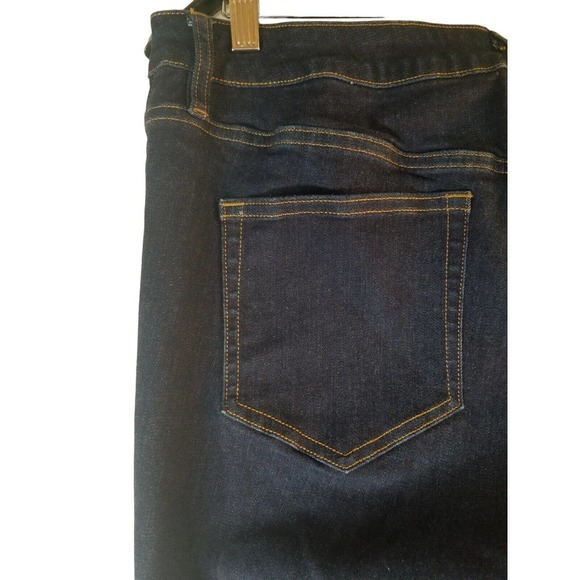 Lands'End Womens Jeans 14 Mid Rise Skinny Stretch Cotton Blend 34x29 - Picture 9 of 11